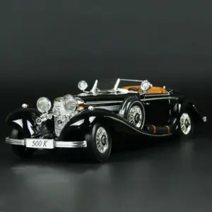Vintage 1936 Benz 500k Convertible Die-Cast Model 4 S5d409fde86fc40268a65e5d6f9e349914