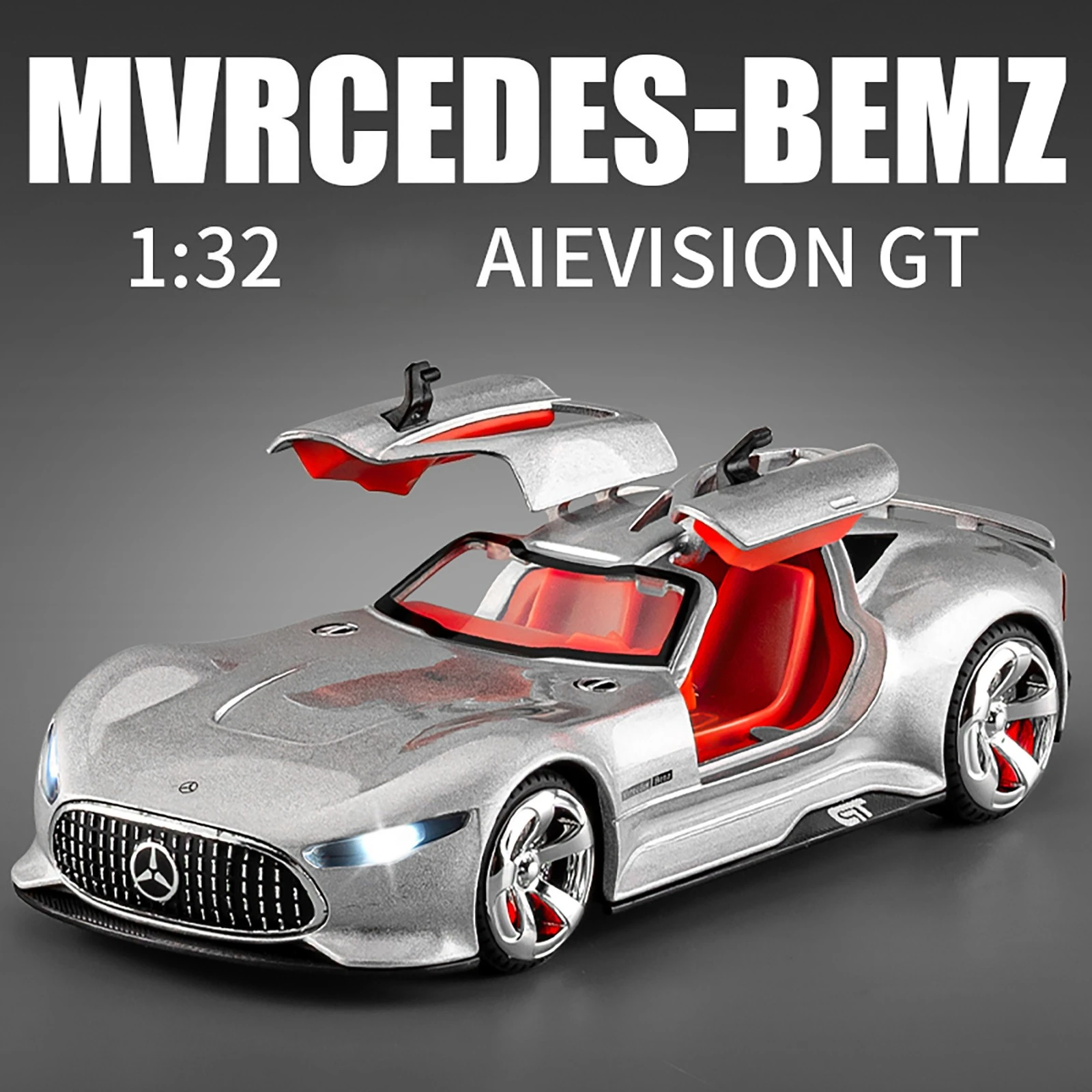 Mercedes-Benz GT AMG 1:32 Diecast Model Car 2 Mercedes-Benz GT AMG 1:32 Diecast Model Car - Image 2