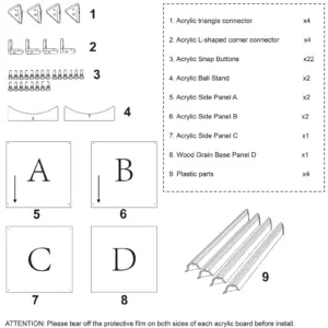 Acrylic Display Case with 30cm Wooden Base 11 S5d796696cda84beab16728a1410c7fedI