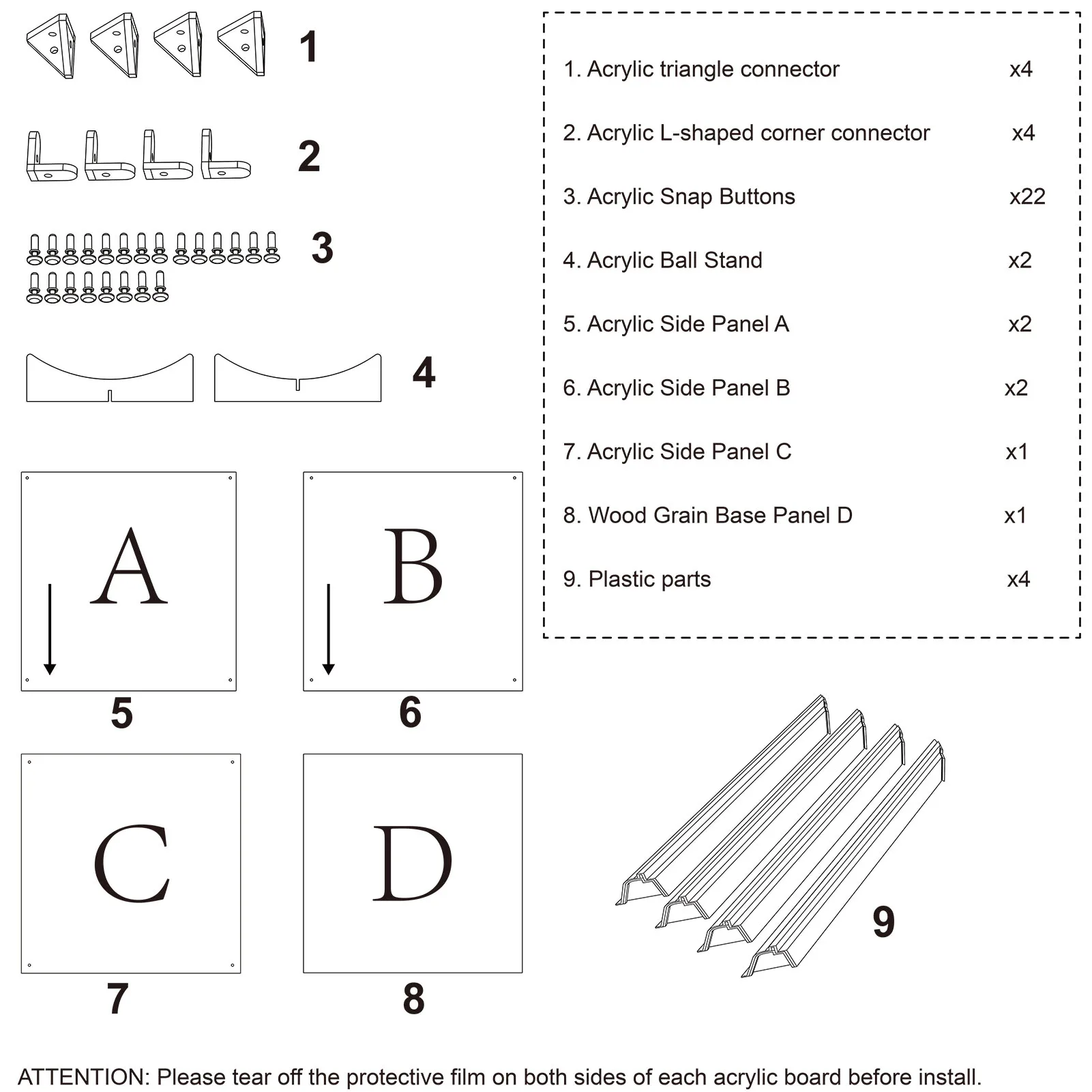 Acrylic Display Case with 30cm Wooden Base 6 Acrylic Display Case with 30cm Wooden Base - Image 6