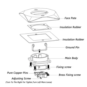 Copper Schuko Wall Socket E86ES3R 12 S5dad0906fe4144f789bedc9e328c8a93v