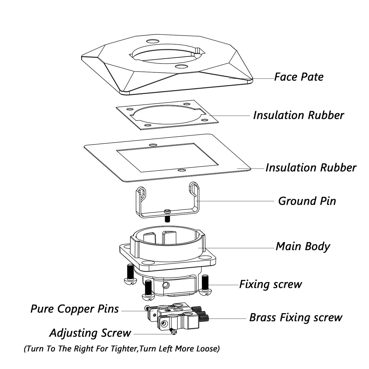 Copper Schuko Wall Socket E86ES3R 5 Copper Schuko Wall Socket E86ES3R - Image 5