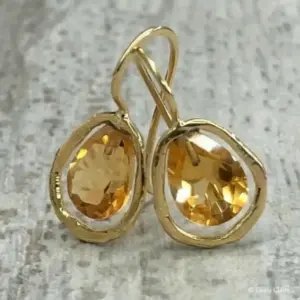 Vintage Yellow Gemstone Drop Earrings 3 S5dda8aa1f330481fb9edb2d48cf779b6N