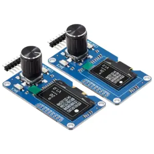 OLED and Rotary Encoder Module with Dual Displays