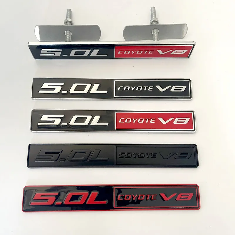 5.0 COYOTE V8 Alloy Badge for Ford Vehicles 2 5.0 COYOTE V8 Alloy Badge for Ford Vehicles - Image 2