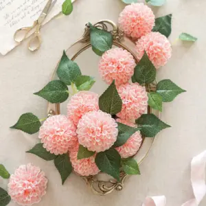 Vibrant Pink Dahlia Artificial Flower Set 7 S5df8cef6a1624cf494b3877b3f73882dK