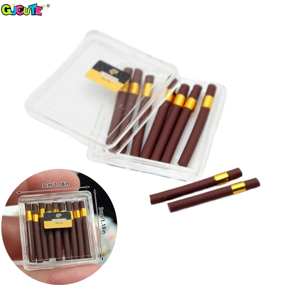 Miniature Resin Cigar Case with Tiny Cigars 2 Miniature Resin Cigar Case with Tiny Cigars - Image 2