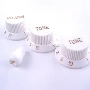 White Control Knob and Switch Tip Set for Fender Strat 4 S5e085a4f1939428785ddf70ea606457bc