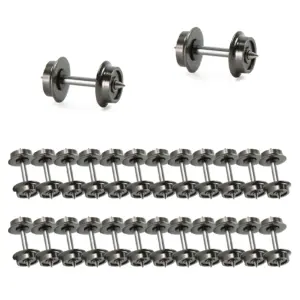 N Scale Metal Wheels Set for Model Trains 7 S5e3748f3b26b473aae1654f898bdcf95V