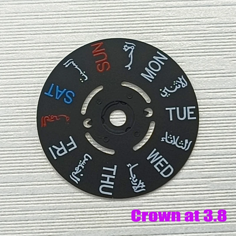 Black Date and Week Wheel for NH35/NH36 Movements 10 Black Date and Week Wheel for NH35/NH36 Movements - Image 10