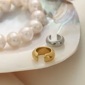 Stainless Steel C-Shaped Earrings for Men Women 10 S5e3b70457e1642b099208847443123b8S