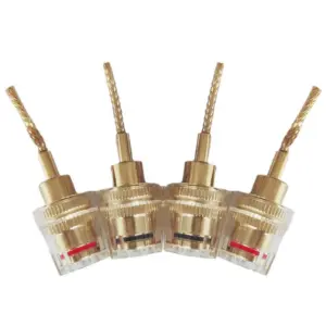 Gold-Plated Audio Adapter Set for Speakers