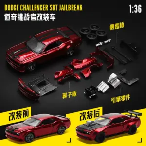 1:36 Dodge Challenger Diecast Model 15 S5e876e6dc3bb4d4e98a0d1fef75fccbfH