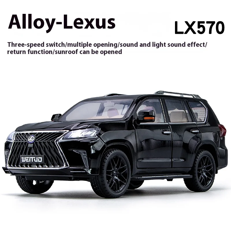White Lexus LX570 1:18 Scale Diecast Model 6 White Lexus LX570 1:18 Scale Diecast Model - Image 6