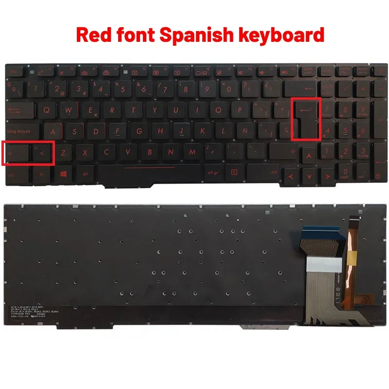 ASUS Keyboard Replacement for GL553, ZX553VD 4 ASUS Keyboard Replacement for GL553, ZX553VD - Image 4