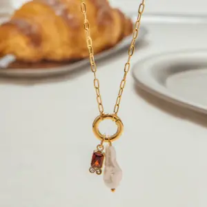 Elegant Stainless Steel Birthstone Necklace for Women 11 S5eb3b54b13464d48a227eb93e6a1508av 1