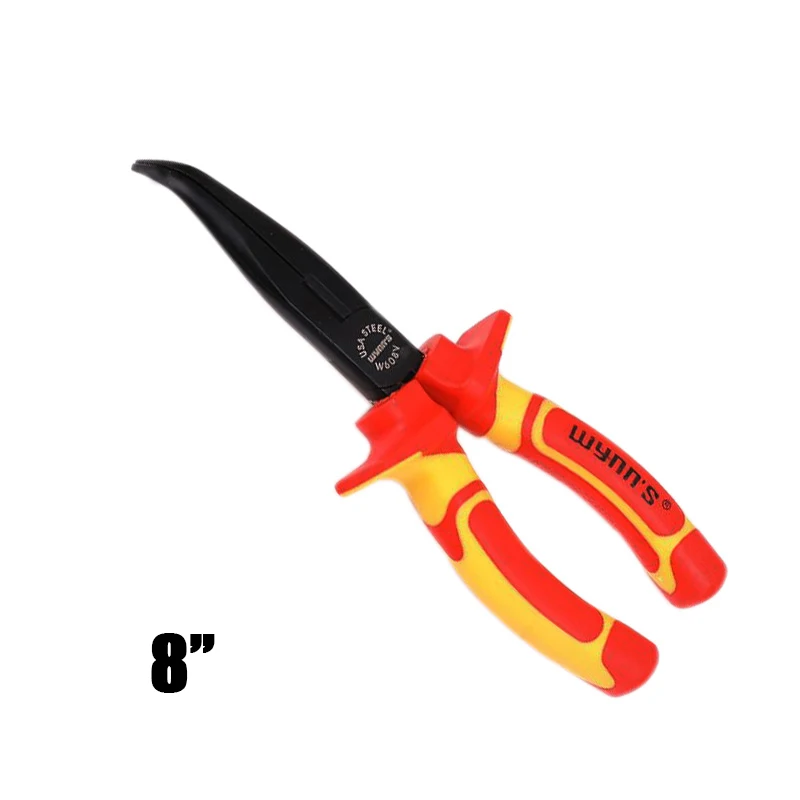 Insulated Bent Nose Pliers for Electrical Work 8 Insulated Bent Nose Pliers for Electrical Work - Image 8