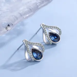Water Drop Sapphire Sterling Silver Earrings 11 S5ed075c5a4bf4635a8d666e5ed28fb9cf