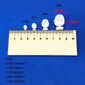 Resin Searchlight Cup Set for Scale Models 8 S5ee7239b6e204faa92c5e50e598f735dp
