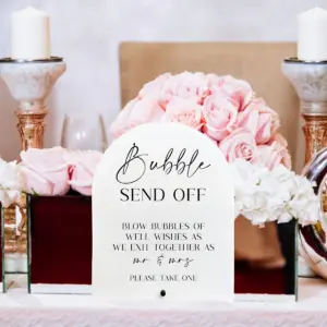 Elegant White Acrylic Wedding Sign 8 S5f0b5e1c363a4d67a30734884f4b6c6co