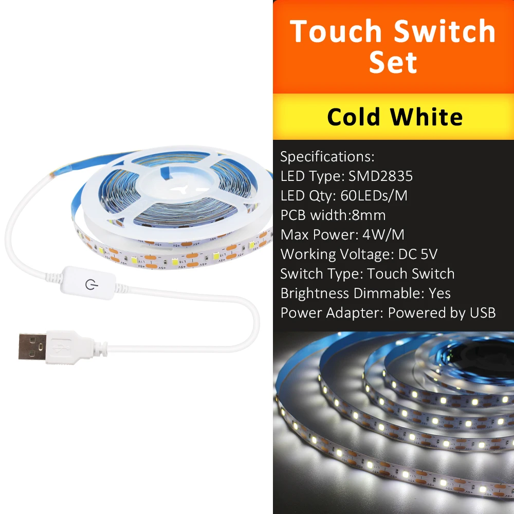 Modern USB Touch-Controlled LED Strip Light 8 Modern USB Touch-Controlled LED Strip Light - Image 8