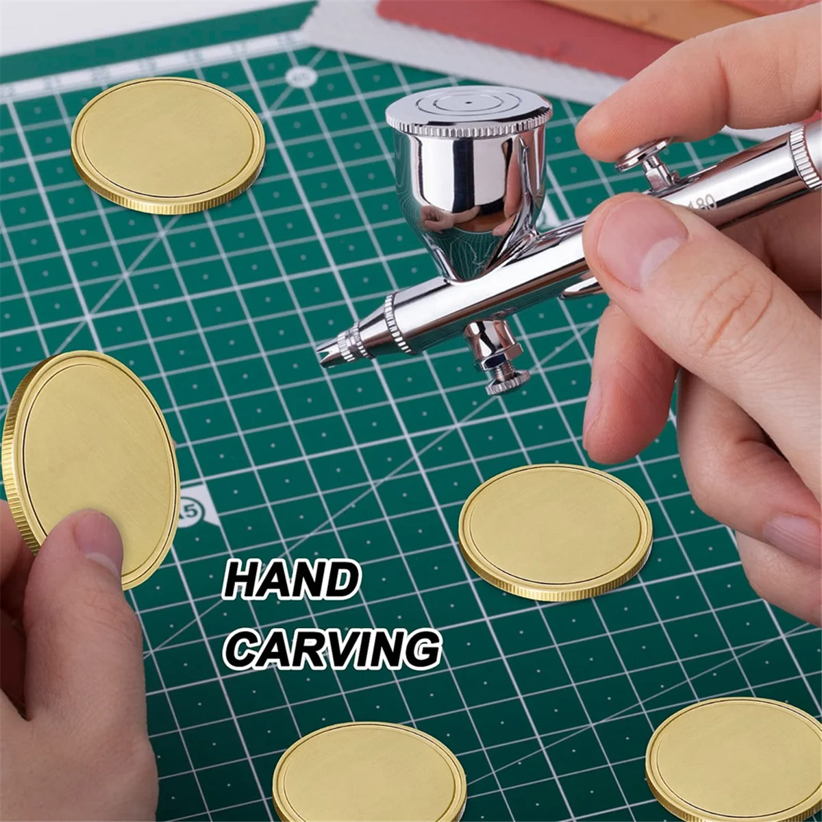 Brass Coin Blanks Set for Crafts 6 Brass Coin Blanks Set for Crafts - Image 6