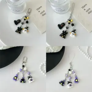 Halloween Ghost Keychain with Beads 12 S5f2bc14ea1524ac59535736bf61df0b6j