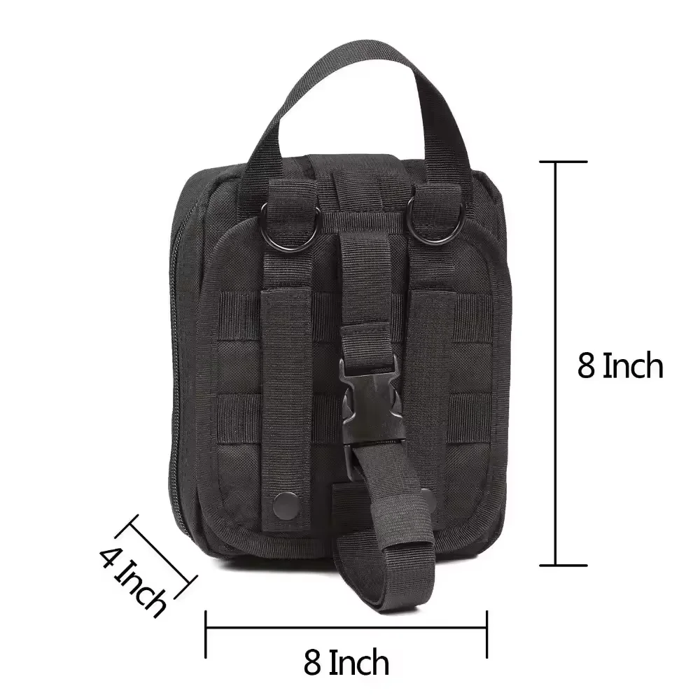 Durable Black Tactical Medical Pouch 2 Durable Black Tactical Medical Pouch - Image 2