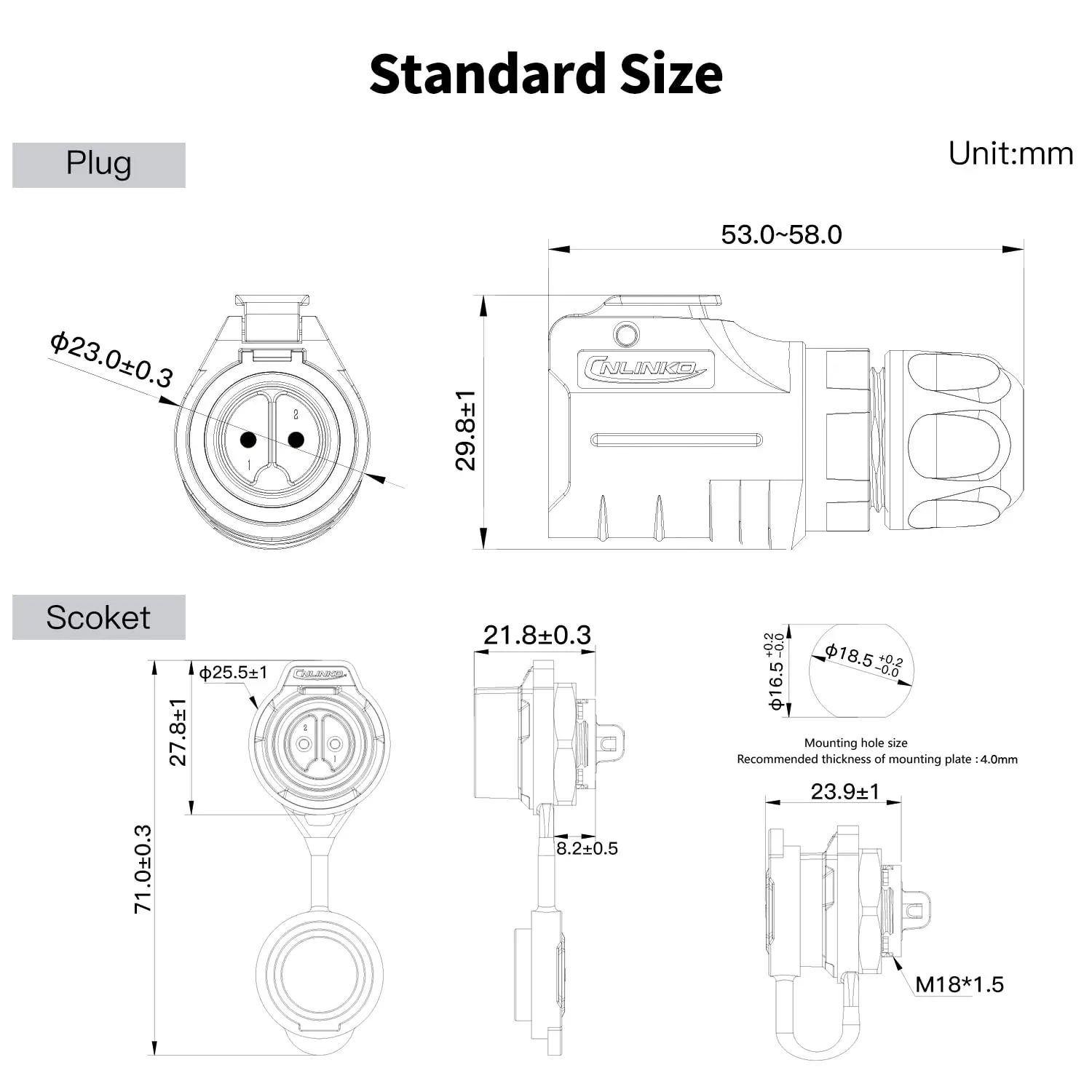LP-16 Waterproof Circular Aviation Connector Kit 4 LP-16 Waterproof Circular Aviation Connector Kit - Image 4