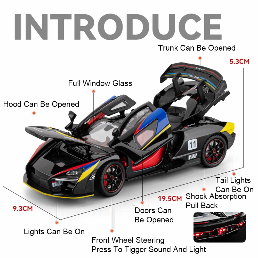 Valkyrie Senna 1:24 Scale Diecast Model 3 Valkyrie Senna 1:24 Scale Diecast Model - Image 3