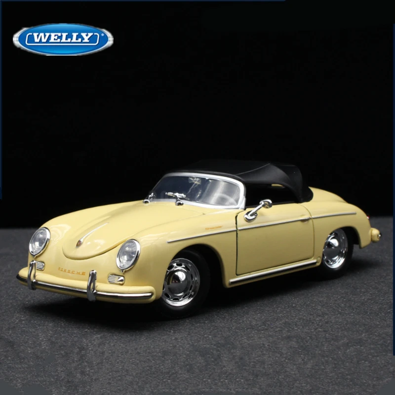 Black 1:24 Scale Porsche 356A Speedster Model 6 Black 1:24 Scale Porsche 356A Speedster Model - Image 6