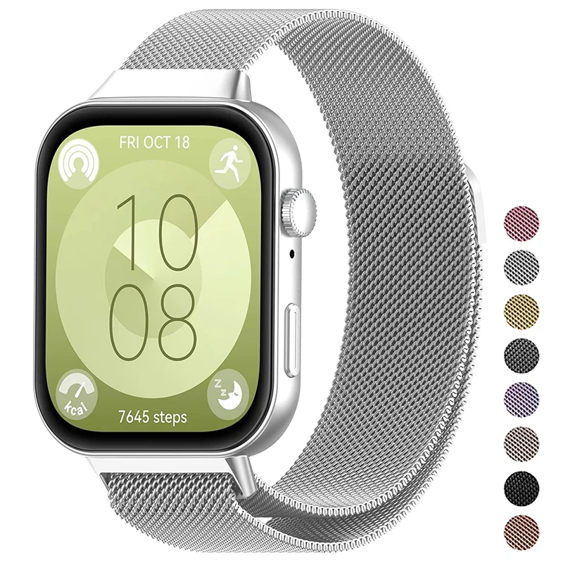 Stainless Steel Mesh Strap for Huawei Watch Fit 3 1 Stainless Steel Mesh Strap for Huawei Watch Fit 3