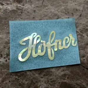 Hofner Bass Logo Decal in Gold Mother-of-Pearl 3 S5f90edbbd61d40f288810f0bf868603ew