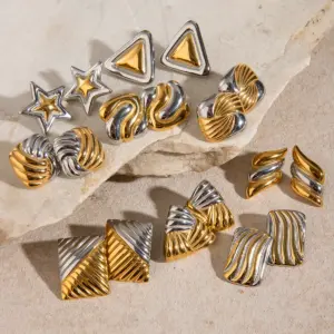 Modern Stainless Steel Geometric Earrings 15 S5f9ca04f24804dfe8606153efda65739N