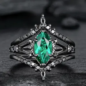 Bold Green Zircon Women's Ring with Geometric Design 9 S5fc5de364bed4accb2b092e50b8f141fI