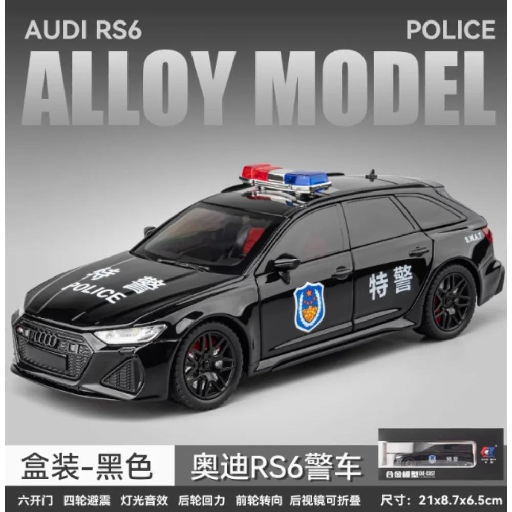 1:24 Audi RS6 Police Model Car 3 1:24 Audi RS6 Police Model Car - Image 3