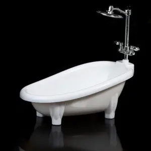 Miniature Dollhouse White Bathtub 16cm 15 S5fefe27f6f6247aca0923cc0e8296f31I