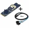 M.2 NVMe to Mini SAS SFF-8087 Expansion Card