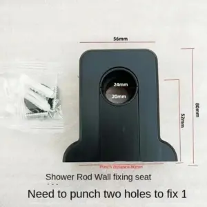 Durable ABS Shower Rod Holder for Wall Mounts 14 S60170217e17f4032bb470d7afda4a5a6j