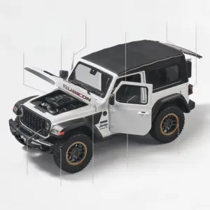 1:18 Scale Diecast Jeep Wrangler Rubicon Model 9 S6025d78228f84bcb8b34c428503030ad0