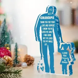 Acrylic Grandfather and Granddaughter Figurine 8 S60328624485c47e5bacce0eb4777b3a7q