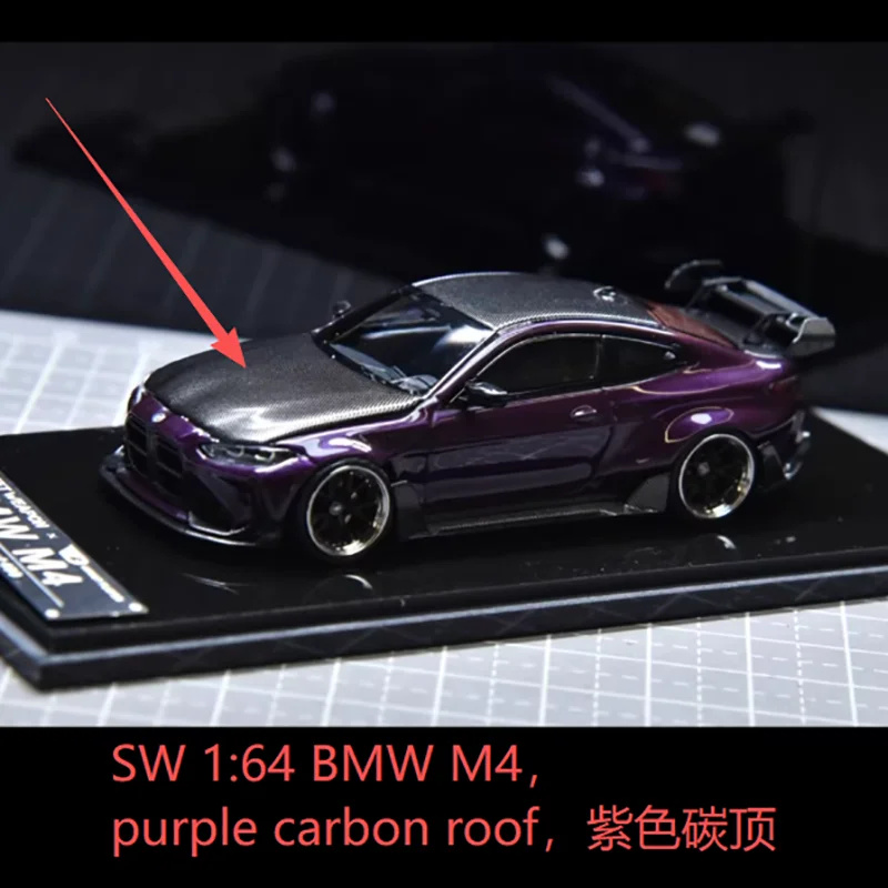 1:64 Alloy BMW M4 Model with Purple Finish 1 1:64 Alloy BMW M4 Model with Purple Finish
