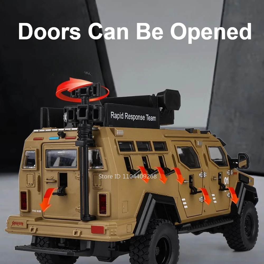 1:24 Scale Sabertooth Military Model Vehicle 5 1:24 Scale Sabertooth Military Model Vehicle - Image 5