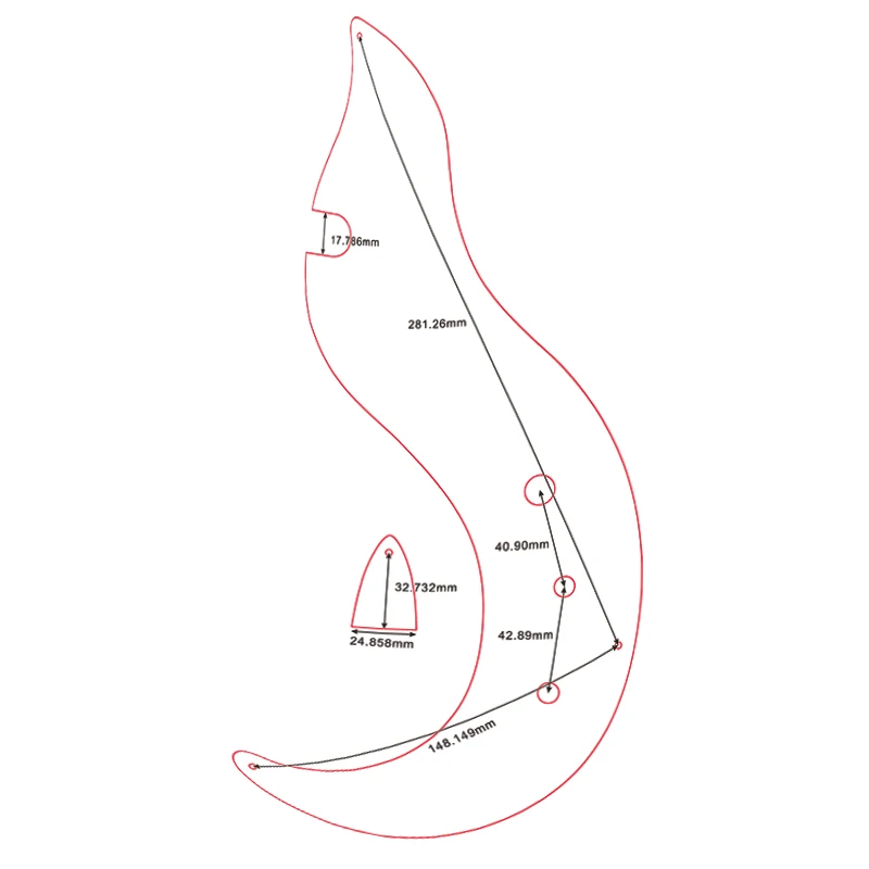 Vintage Danelectro 12-String Custom Pickguard Set 6 Vintage Danelectro 12-String Custom Pickguard Set - Image 6