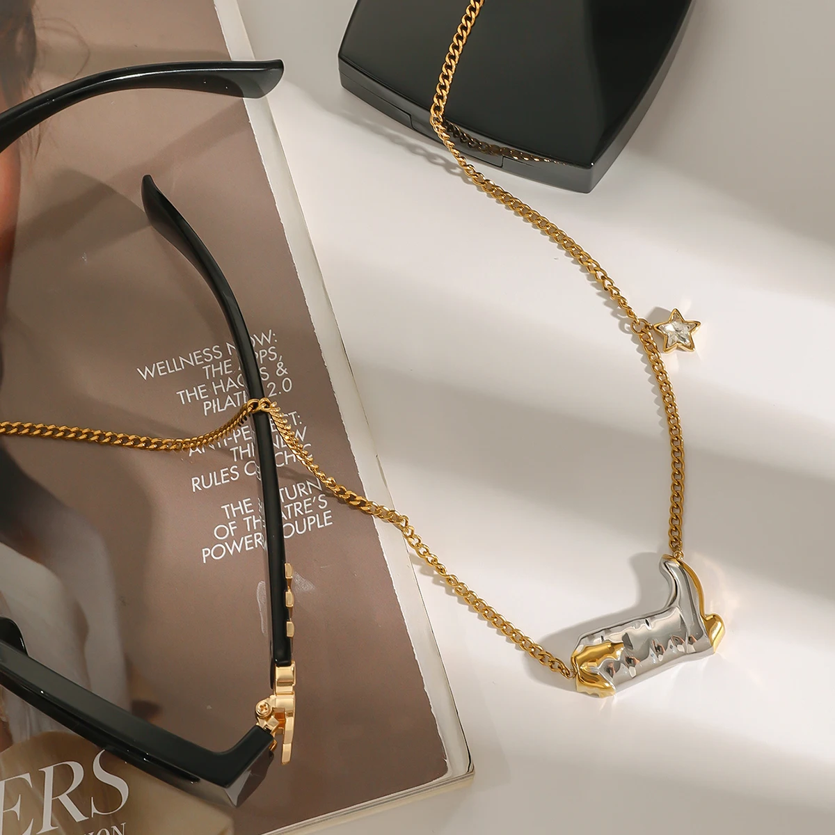 Stainless Steel Pentagram Necklace for Women 3 Stainless Steel Pentagram Necklace for Women - Image 3