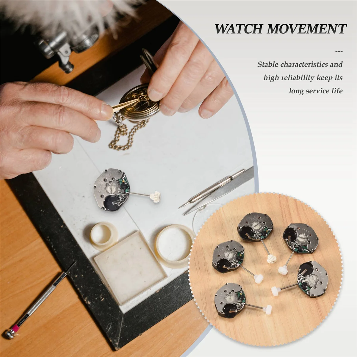 SL68 Quartz Watch Movement Set for Repairs 2 SL68 Quartz Watch Movement Set for Repairs - Image 2