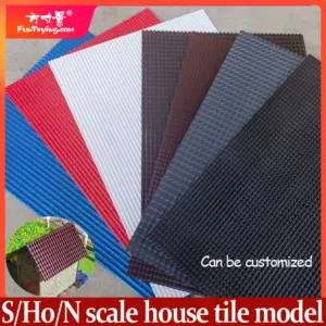 Red PVC Roof Tile Sheet for Miniatures 8 S607a1014d1754b719b52b6f7f962c44aR