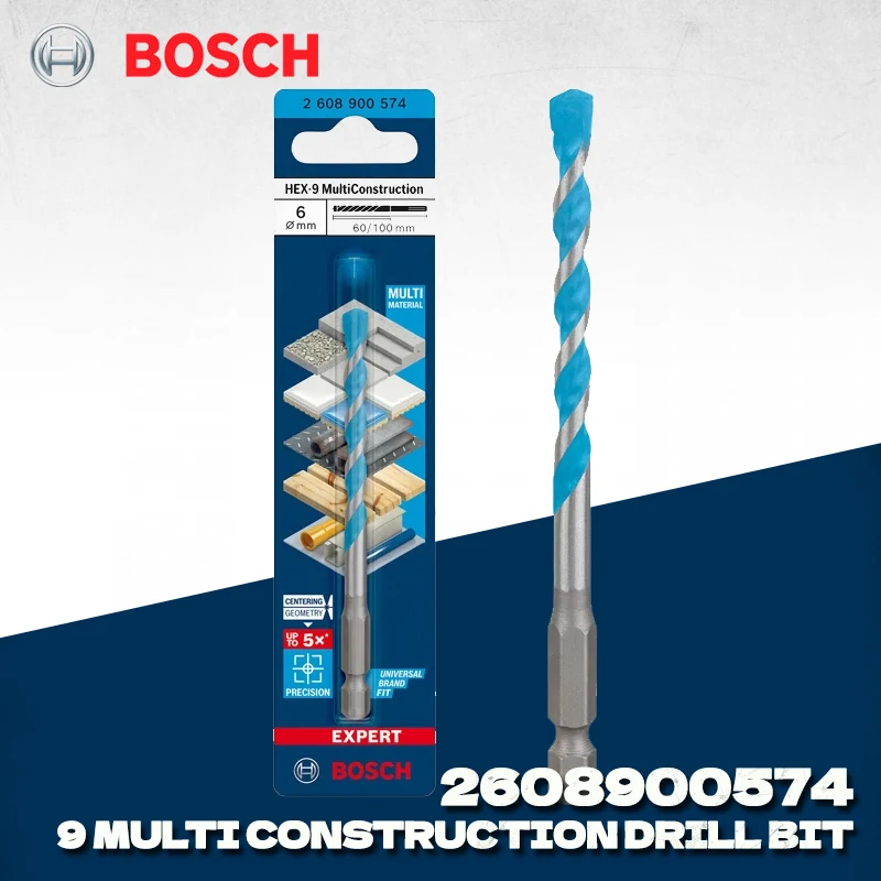 Bosch Hex-9 MultiConstruction Drill Bit 6mm 1 Bosch Hex-9 MultiConstruction Drill Bit 6mm