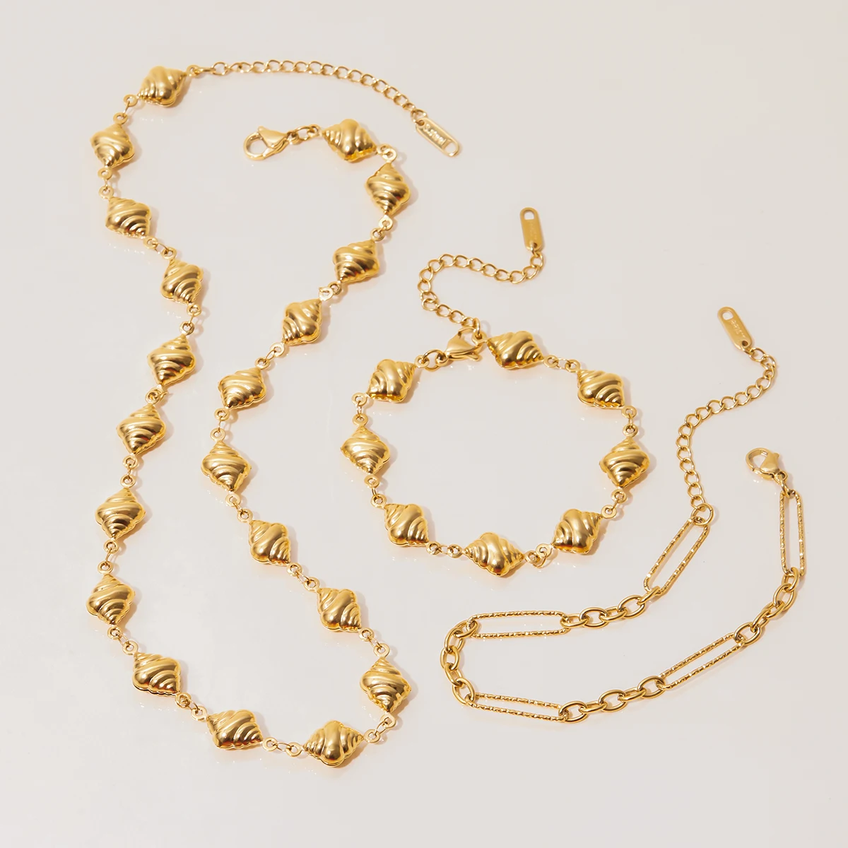 Minimalist Gold Stainless Steel Ocean Necklace 6 Minimalist Gold Stainless Steel Ocean Necklace - Image 6