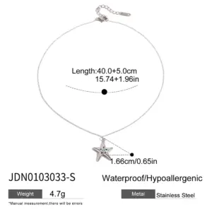 Stainless Steel Pentagram Pendant Necklace 13 S60dd55a6750f4bef9efe25de6144590bI